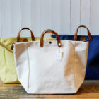 Borsa in cotone e cuoio a mano e a tracolla Deanna