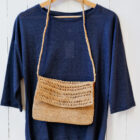 borsa a tracolla vimini piccola varianti modello Tina negozio RISI Milano