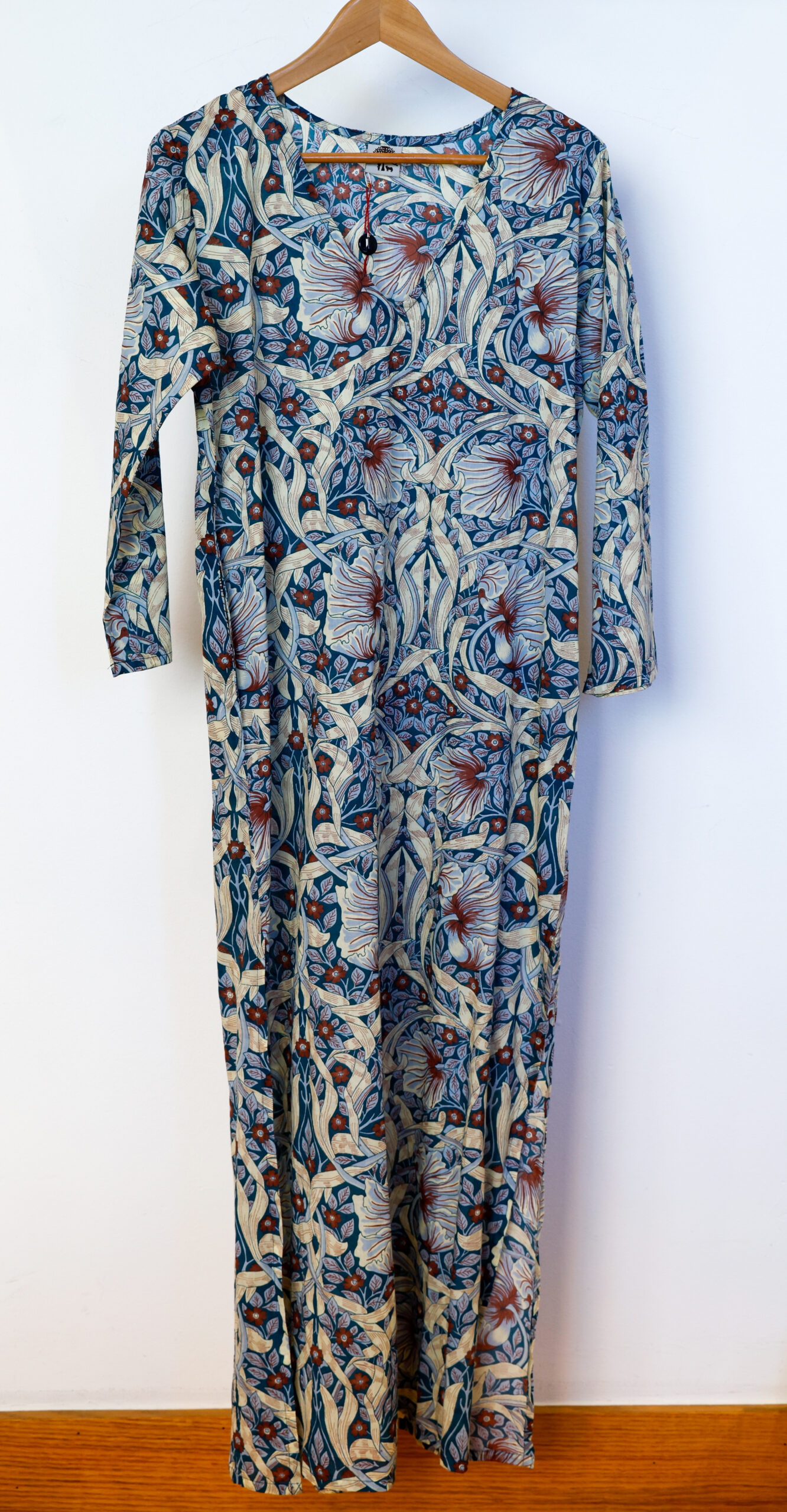 caftano donna in cotone leggero fantasia modello Ismael negozio RISI Milano