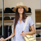camicia donna manica corta lino modello Fedra RISI Milano