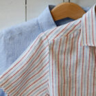 camicia bambini manica corta in lino modello Fiorenza negozio RISI Milano