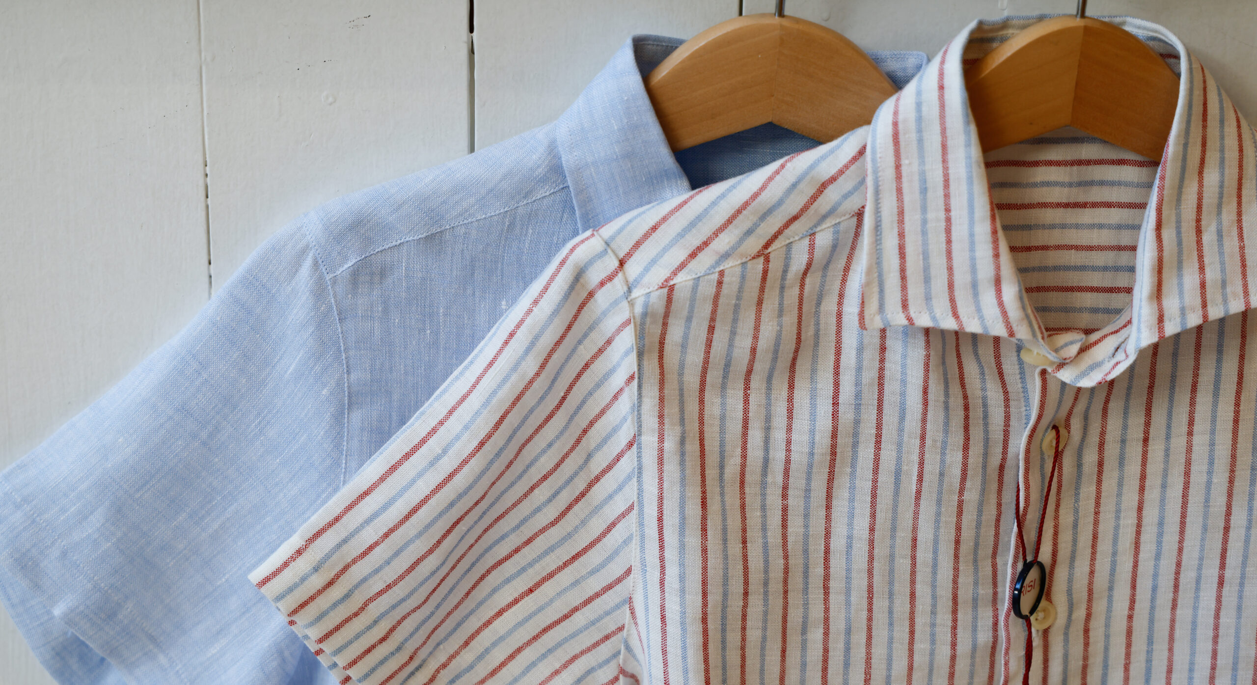 camicia bambini manica corta in lino modello Fiorenza negozio RISI Milano