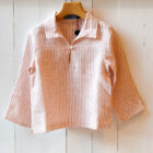 camicia bambini scollo a V in lino modello Orsola RISI Milano