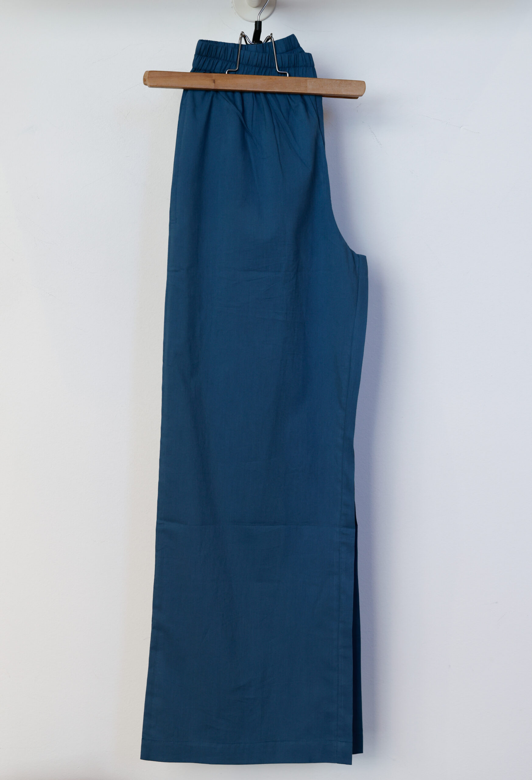 pantaloni lunghi donna cotone leggero avio modello Nico RISI Milano