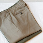 Pantaloni da uomo senza pinces taglio dritto modello Carlo RISI Milano