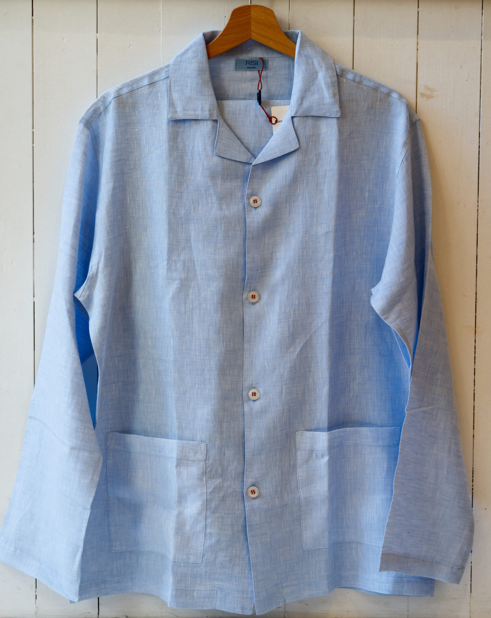 Pigiama da uomo lungo di lino diverse varianti colori Placido Risi Milano.