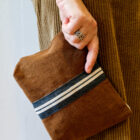 borsa a mano, pochette in lino modello Vania negozio RISI Milano