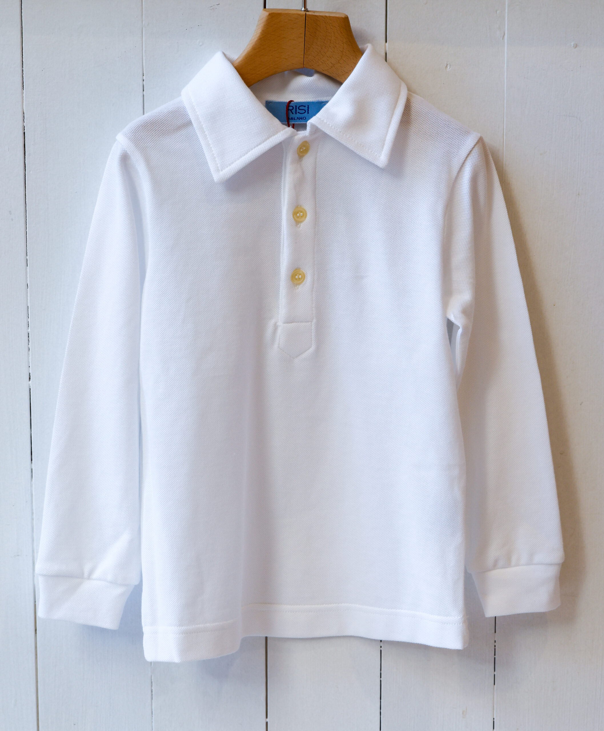 polo classica per bambini a manica lunga modello Lea negozio RISI Milano