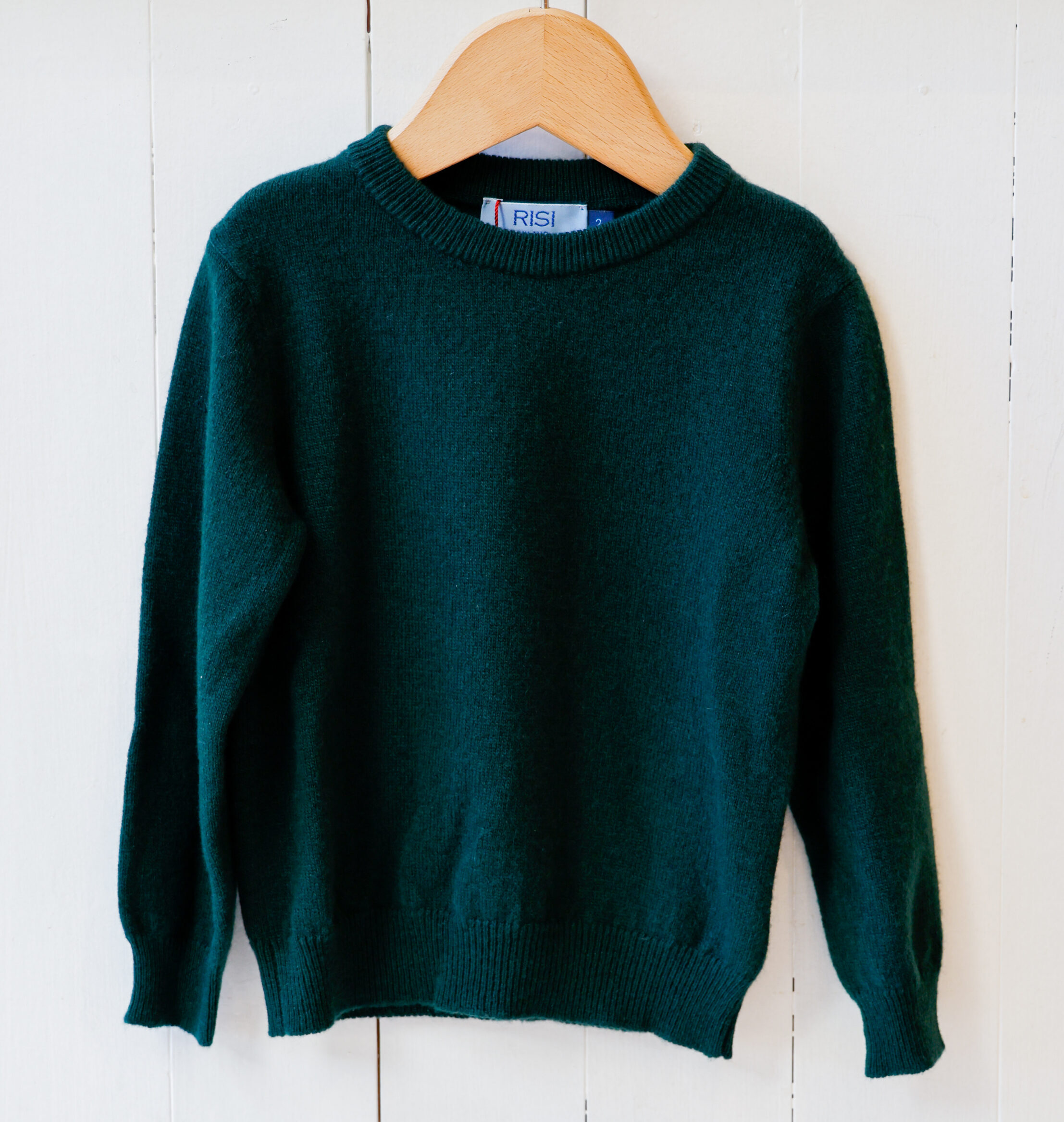 maglione girocollo bambini lana e cashmere modello Brando RISI Milano