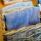 sciarpa in lino e cotone modello Raffaella RISI Milano