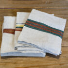 strofinacci per la casa in lino con riga modello Raimondo negozio RISI Milano
