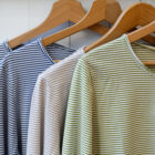 t-shirt manica lunga donna a righe in cotone modello Claretta negozio RISI Milano