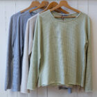 t-shirt manica lunga donna a righe in cotone modello Claretta negozio RISI Milano