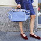 borsa tela a mano e tracolla Carolina RISI Milano