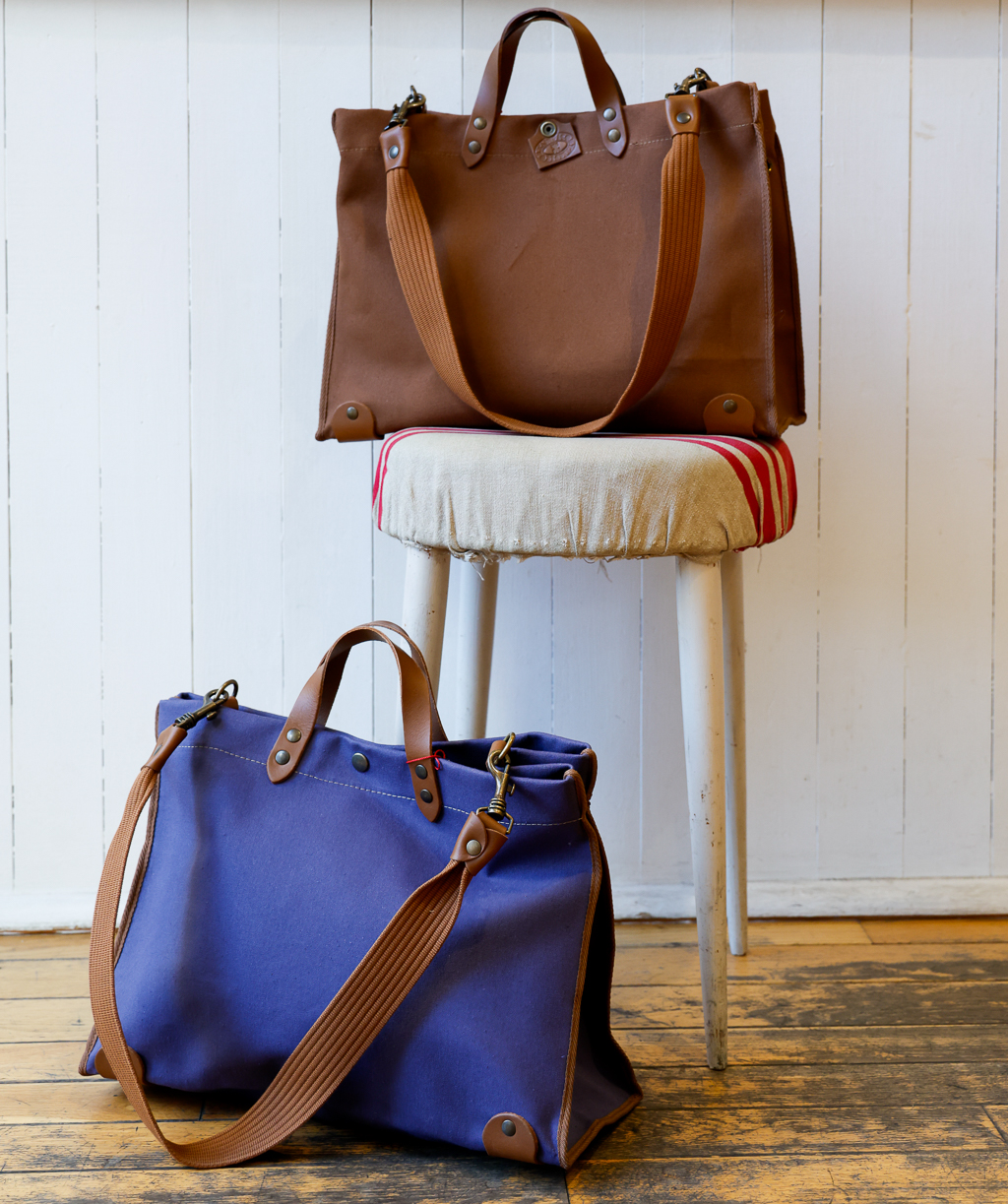 borsa a mano e a spalla in cotone e cuoio modello Isadora RISI Milano