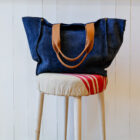 Borsa in suede tipo shopper a spalla modello Marisa RISI Milano