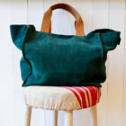 Borsa in suede tipo shopper a spalla modello Marisa RISI Milano