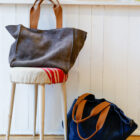 Borsa in suede tipo shopper a spalla modello Marisa RISI Milano