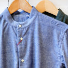 camicia uomo con collo alla coreana senza taschina modello Marzia RISI Milano