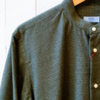 camicia uomo con collo alla coreana senza taschina modello Marzia RISI Milano