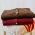 cardigan donna in lana Shetland modello Ambrogio RISI Milano