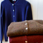 cardigan donna in lana Shetland modello Ambrogio RISI Milano