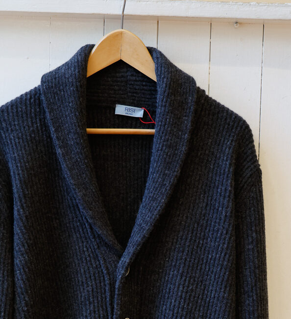 Cardigan in lana da uomo con collo a scialle modello Brenno RISI Milano