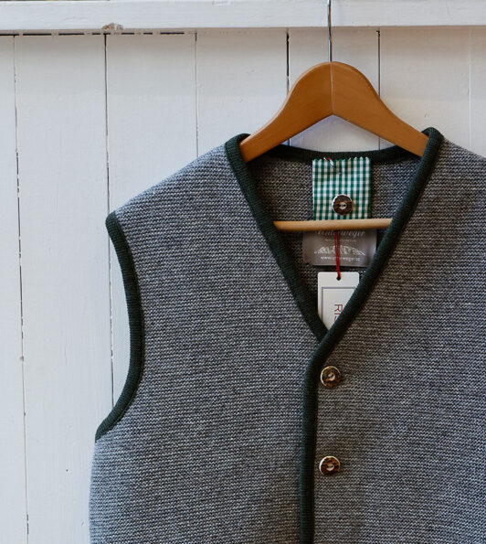 Gilet Sarner da uomo classico in lana Alberico RISI Milano